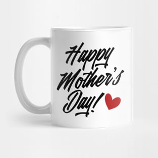 Simple and Elegant Happy Mother's Day Calligraphy Mug